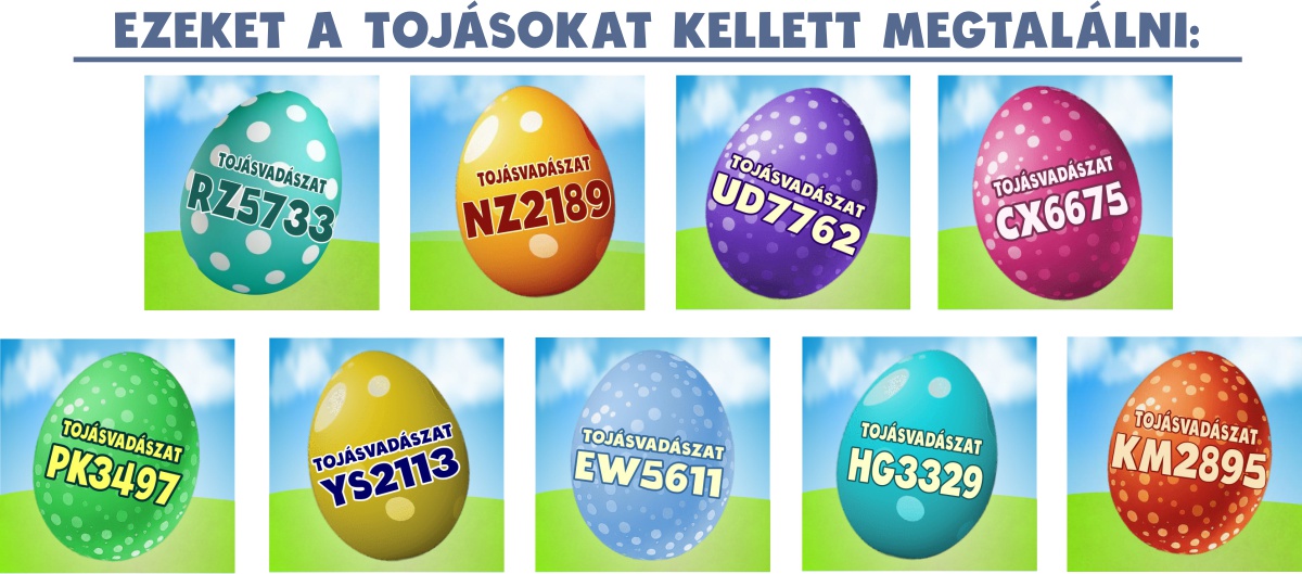 Anuncio de ganadores del concurso de búsqueda de huevos de Pascua
