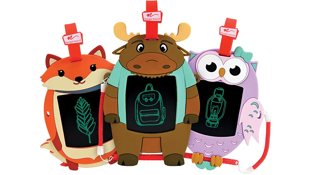 Los niños pueden dibujar a su antojo con la colección Boogie Board Forest Friends