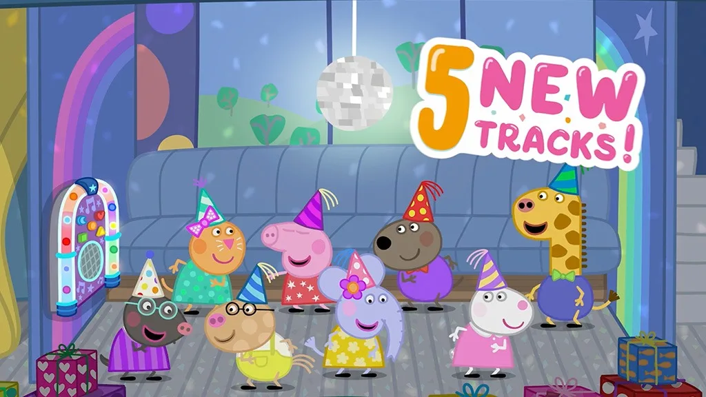 Recibes una invitación a la Gran Fiesta de Canto y Baile de Peppa Pig