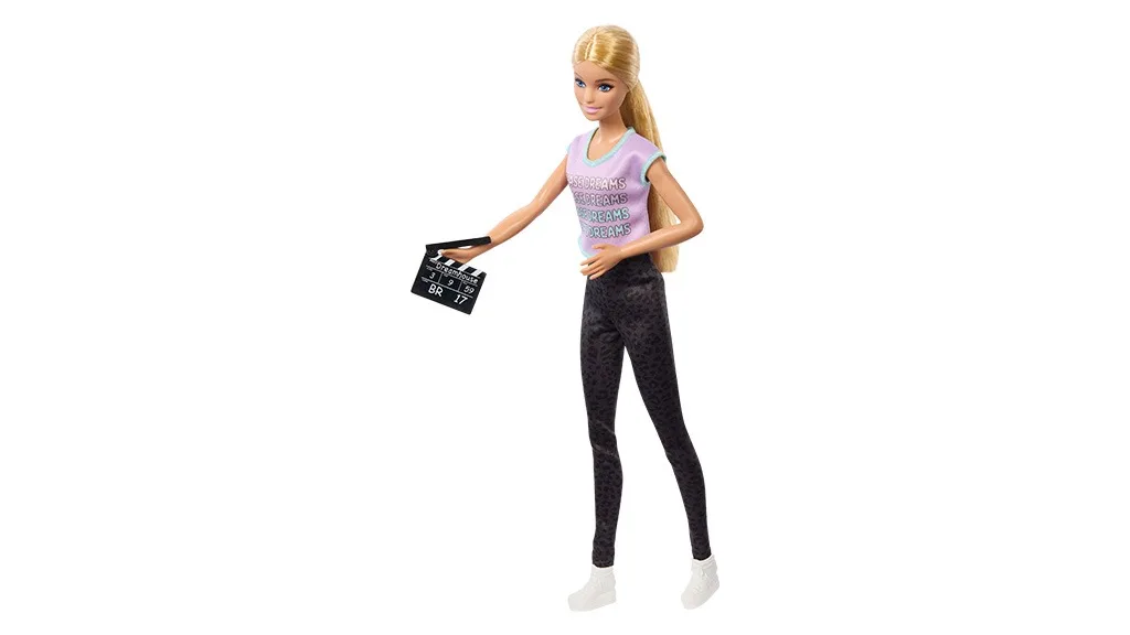 La colección que presenta la carrera de Barbie del año celebra a las mujeres que trabajan en la industria del cine.