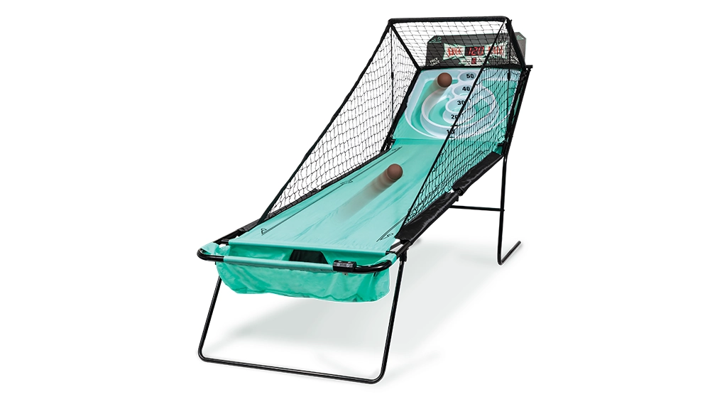 ¡Lanza una puntuación nostálgica con este juego de Skee-Ball con marco!