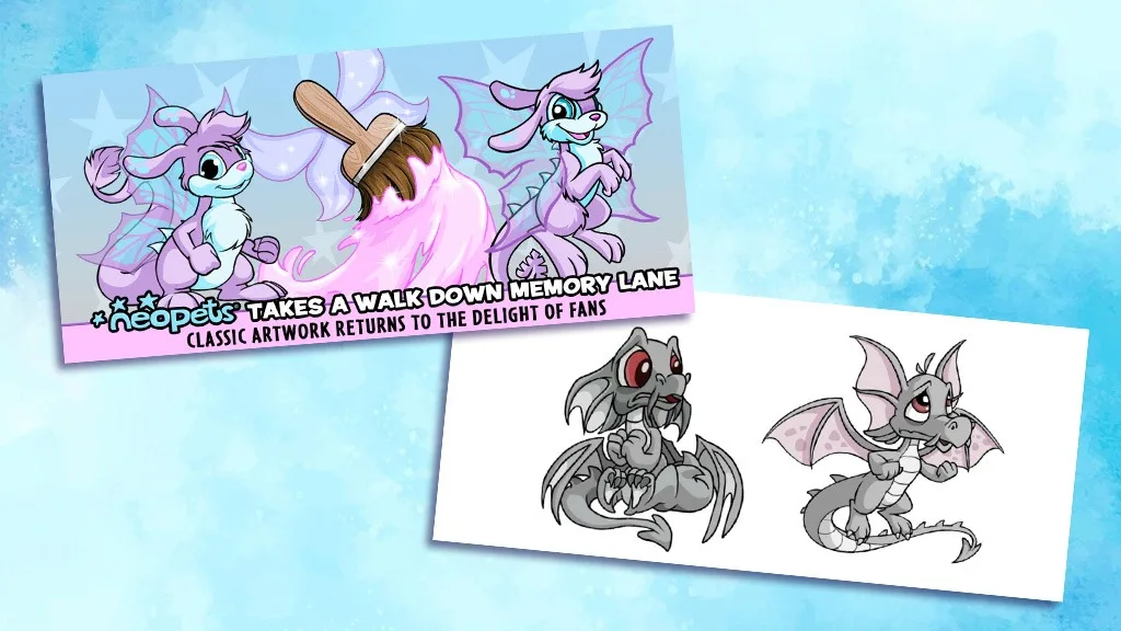 Neopets trae de vuelta el arte clásico al juego.