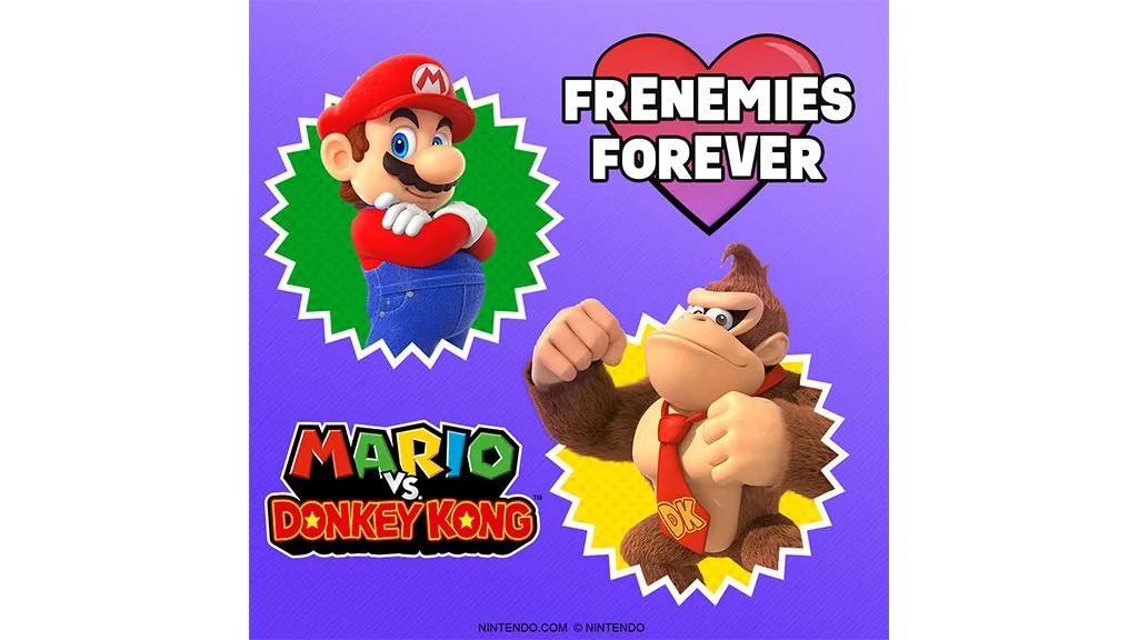 Celebra la rivalidad de relaciones en el Día de San Valentín con el juego Mario vs. Donkey Kong.