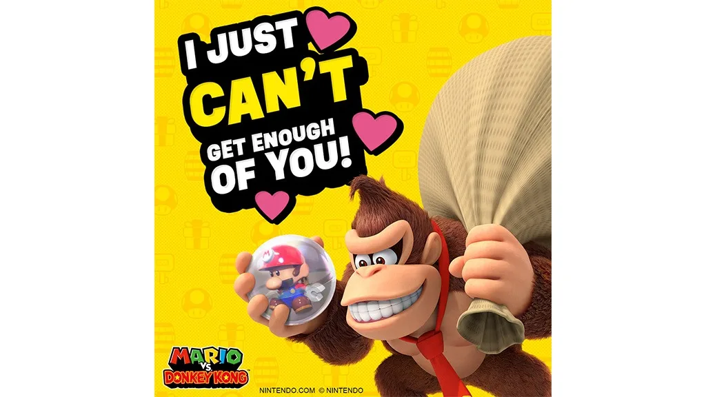 Celebra la rivalidad de relaciones en el Día de San Valentín con el juego Mario vs. Donkey Kong.