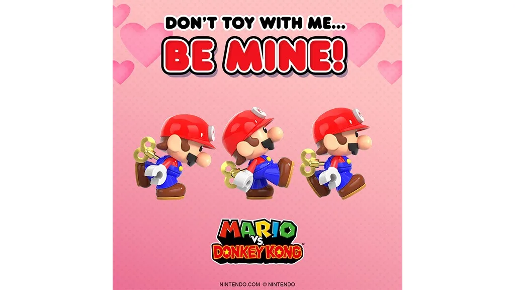 Celebra la rivalidad de relaciones en el Día de San Valentín con el juego Mario vs. Donkey Kong.