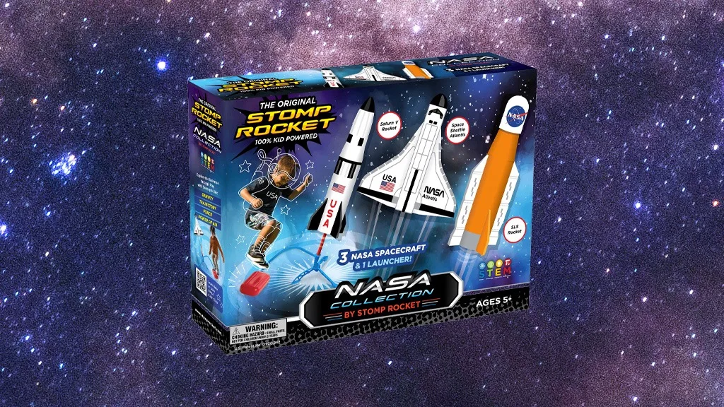 La nueva colección espacial de Stomp Rocket vuela hacia la galaxia.