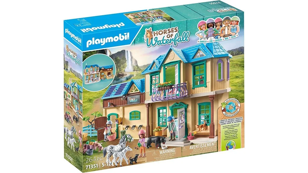 Playmobil - Los caballos de la cascada: Presentación del producto de la granja de la cascada