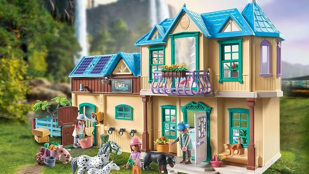 Playmobil - Los caballos de la cascada: Presentación del producto de la granja de la cascada