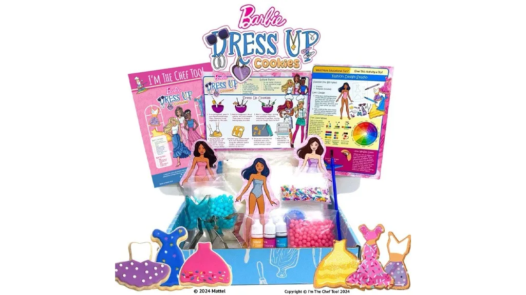 Estos conjuntos de repostería con temática de Barbie combinan la ciencia, el arte y la cocina