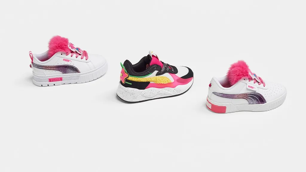 Los niños pueden llevar a sus personajes favoritos de "Trolls" con la nueva colaboración de PUMA