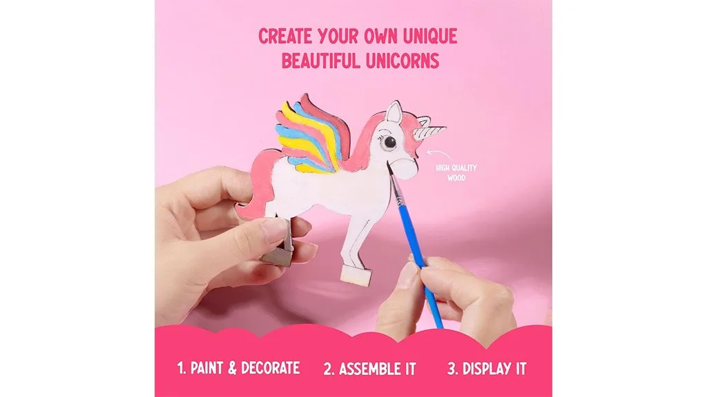 Presentación de juguetes: Craft HappiToys Hazlo tú mismo Kit de pintura de Unicornio & Nube