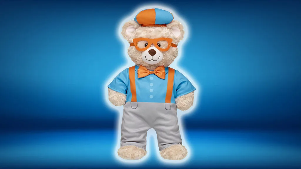 Los niños pueden vestir a su peluche Build-A-Bear con un nuevo disfraz de Blippi