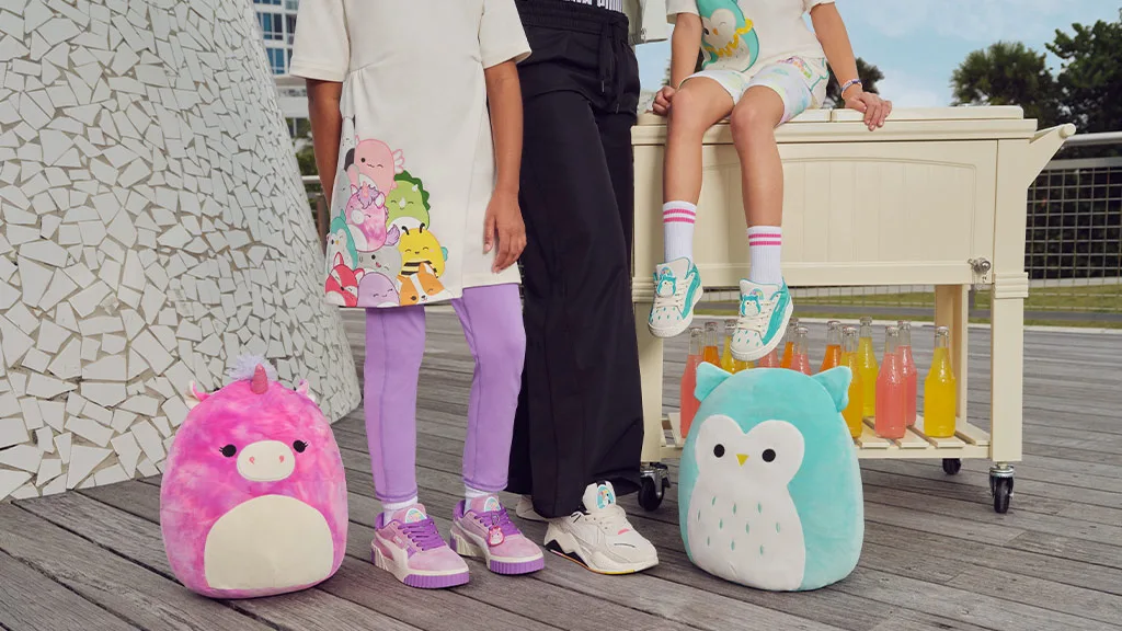 Reclínate y descubre la última colección de Squishmallows de PUMA