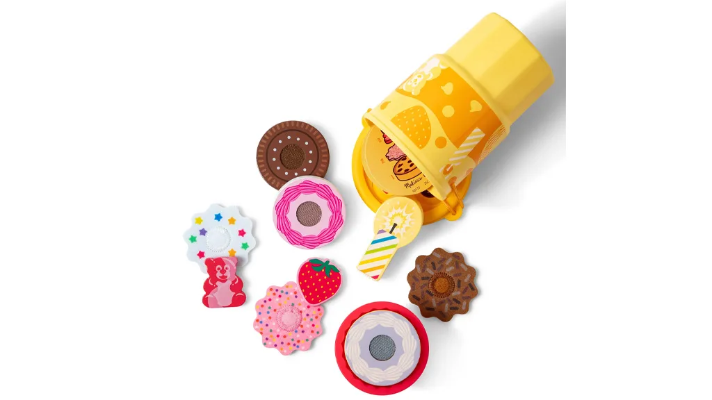 Presentación de juguetes: Melissa & Doug Play To Go Cookies & Cake y sets de juego de Ice Cream