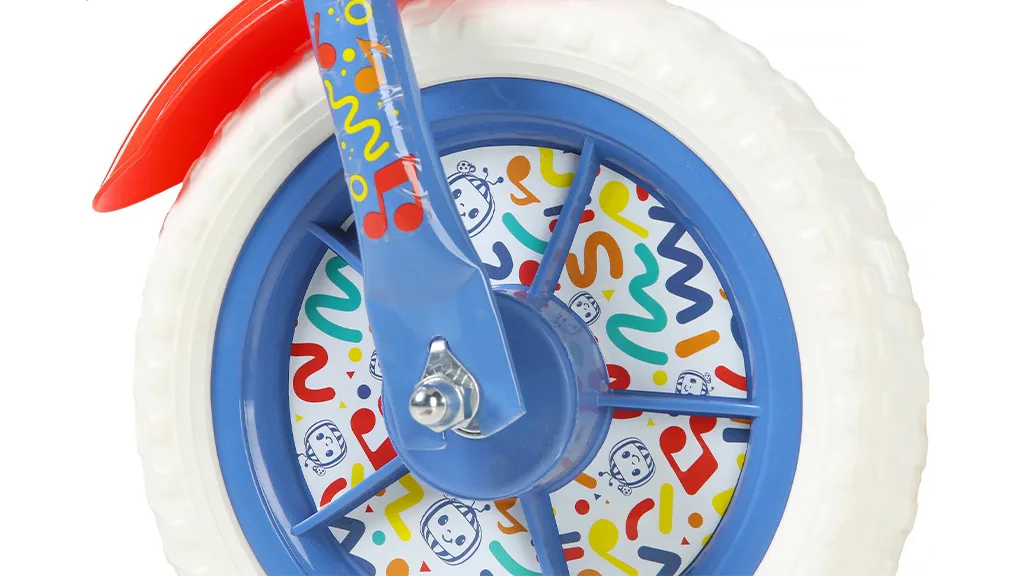 Presentación de juguetes: Dynacraft CoComelon bicicleta de equilibrio de 10 pulgadas