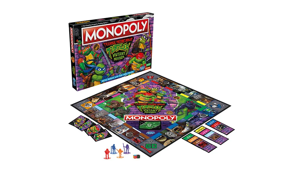 Presentación de juguetes: Hasbro Teenage Mutant Ninja Turtles: Mutant Mayhem Monopoly