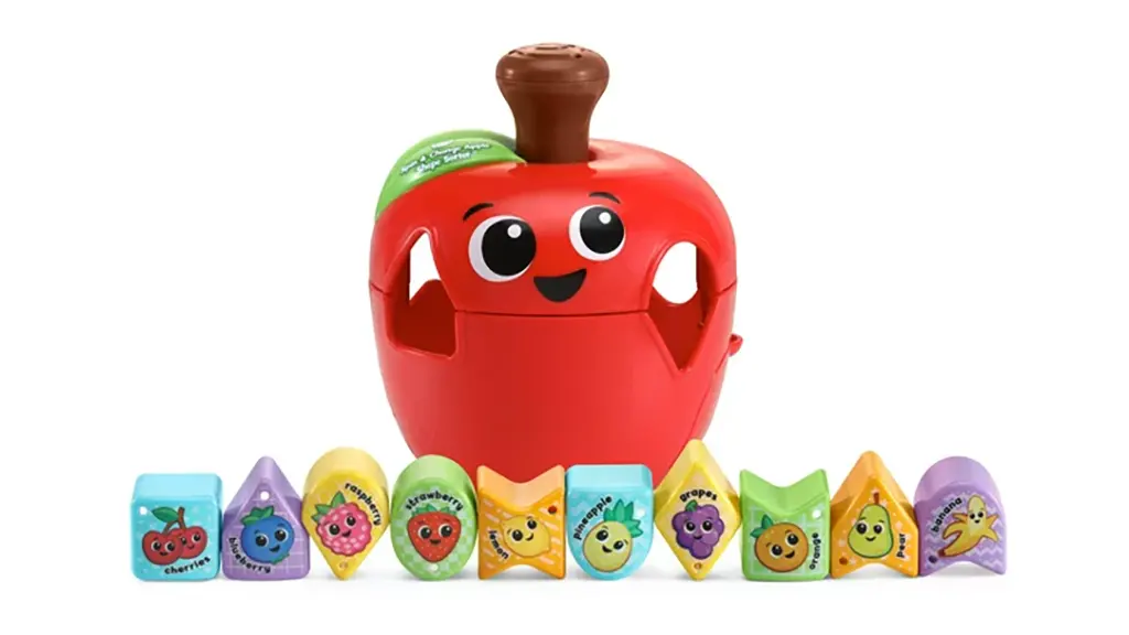 Presentación de juguetes: LeapFrog Clasificador de formas en forma de manzana