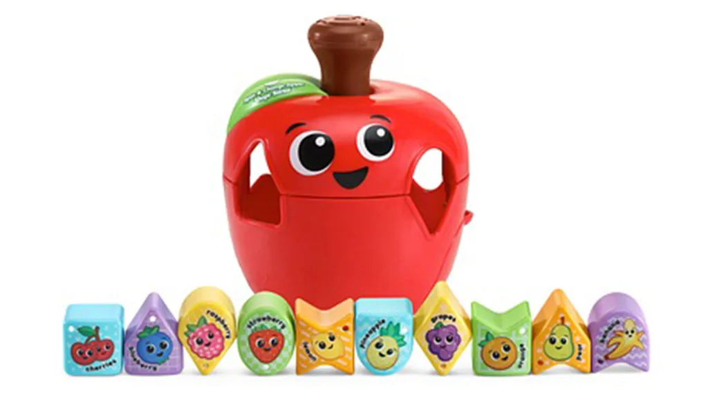 Presentación de juguetes: LeapFrog Clasificador de formas en forma de manzana