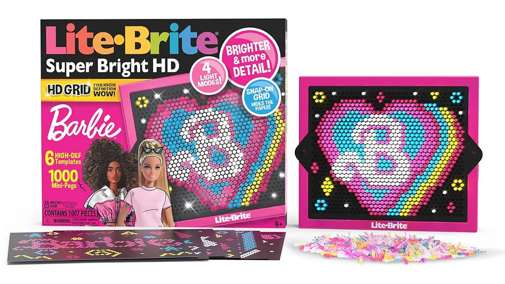 Presentación de juguetes: Basic Fun! Lite-Brite Super Brite HD Pokémon & Barbie sets