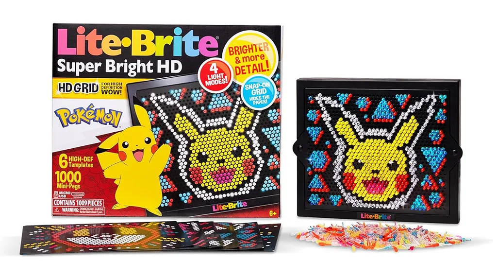 Presentación de juguetes: Basic Fun! Lite-Brite Super Brite HD Pokémon & Barbie sets