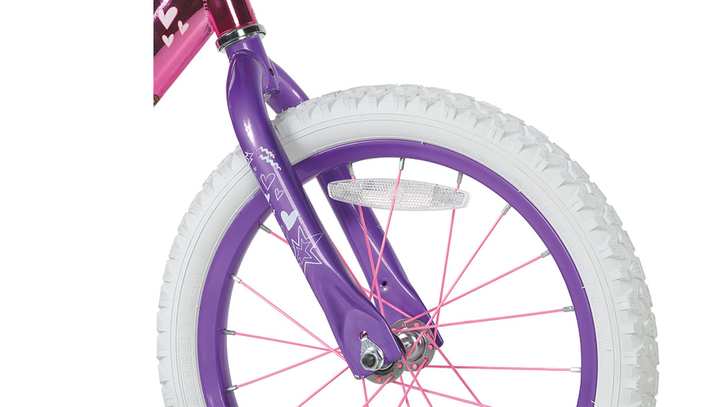 Presentación de juguetes: bicicleta infantil Barbie de 16 pulgadas Dynacraft