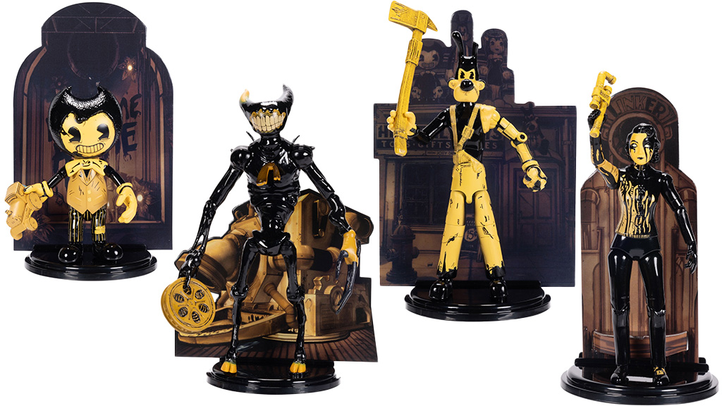 Presentación de juguetes: figuras JAKKS Pacific Bendy y la oscura despertar serie 1