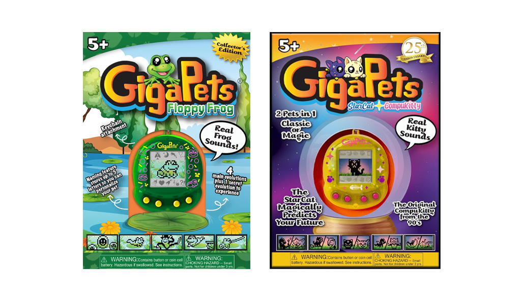 Muestra a los niños los años 90 con la colección GigaPets de Top Secret Toys