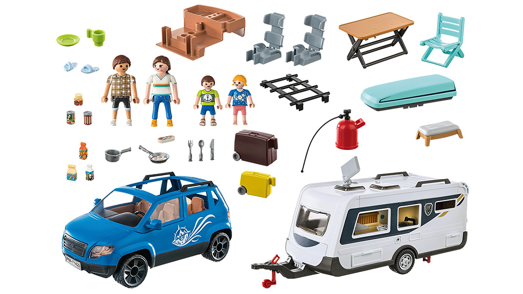 Demostración de juguetes: Playmobil caravana con coche
