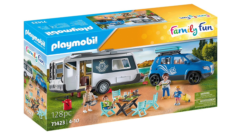 Demostración de juguetes: Playmobil caravana con coche