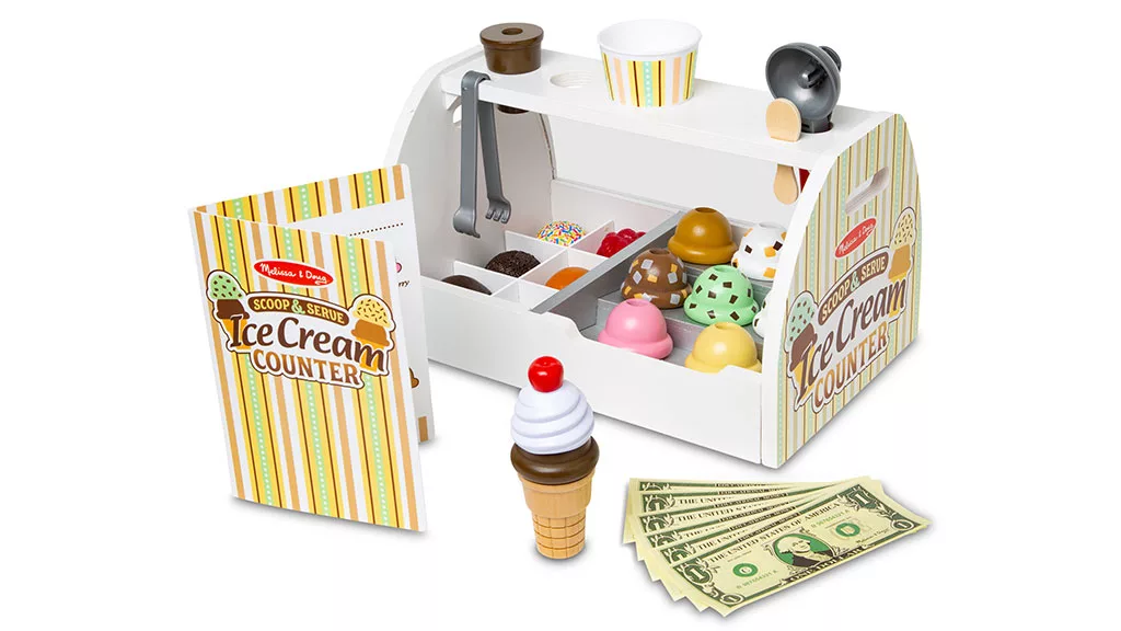 Demostración de juguetes: Melissa y Doug Set de carrito de helados