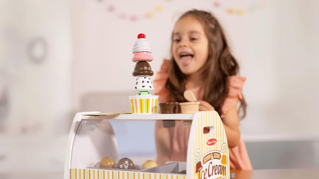 Demostración de juguetes: Melissa y Doug Set de carrito de helados