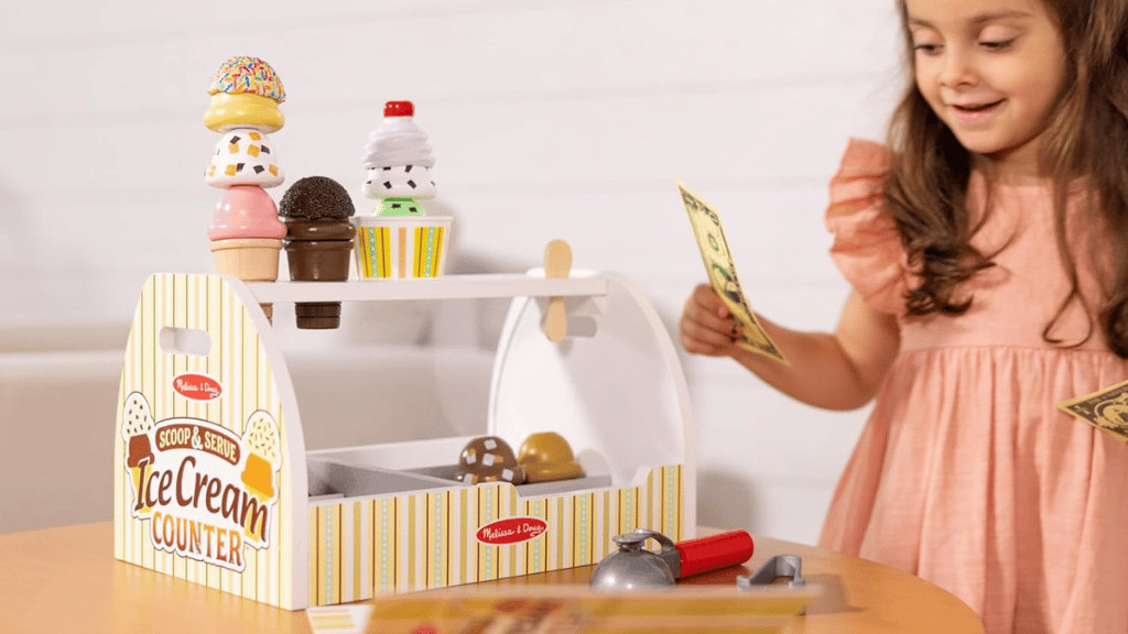 Demostración de juguetes: Melissa y Doug Set de carrito de helados