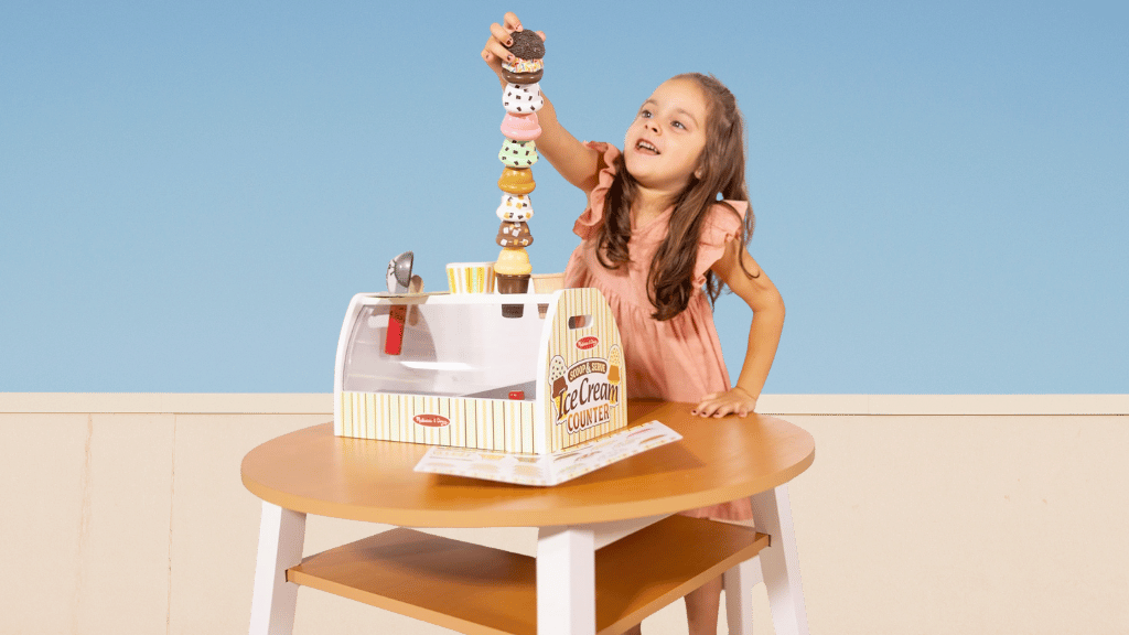 Demostración de juguetes: Melissa y Doug Set de carrito de helados