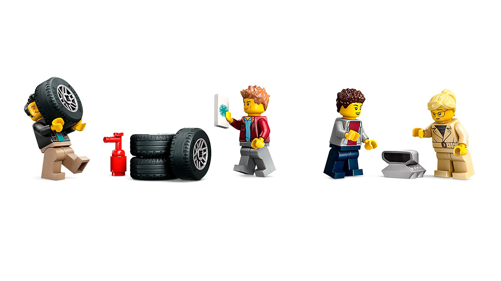 Presentación de juguetes: LEGO Camión Transportador de Autos de Ciudad con Autos Deportivos