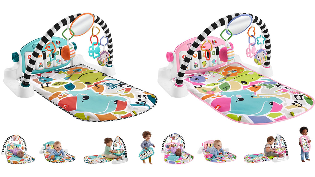 Presentación de juguetes: Fisher-Price Piano de saltar alfombra de juego con luz y sonido