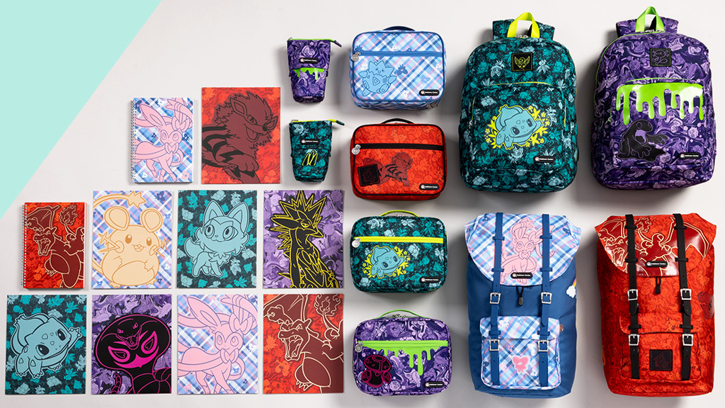Los pequeños entrenadores pueden ir a la escuela con estilo con la colección Pokémon Fundamentals