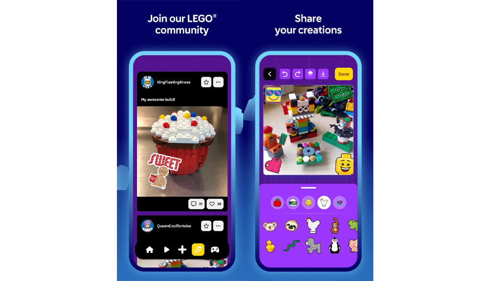 Sé creativo en la aplicación LEGO Play