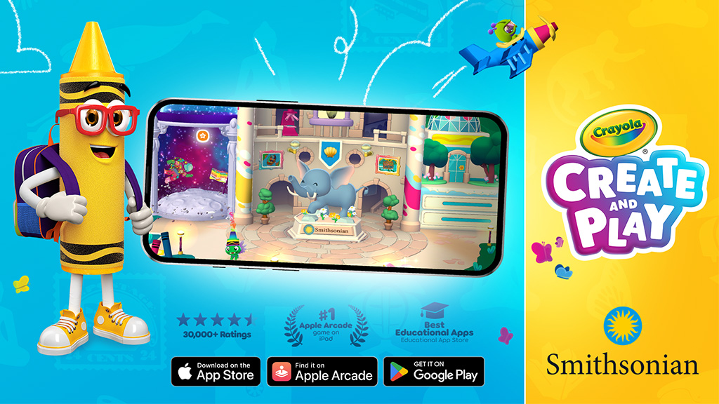 Crayola se une al Smithsonian Institution y a Red Games Co. para un juego móvil