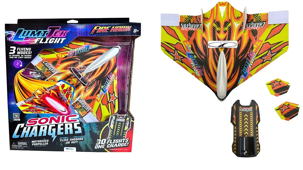 Presentación de juguetes: WeCool Sonic Chargers Fire Hawk