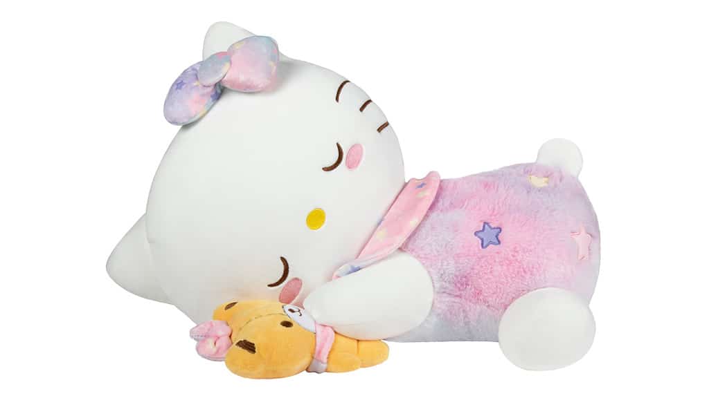 Presentación de juguetes: Jazwares Hello Kitty y sus amigos figura de peluche soñadora de 18 pulgadas Dreamland