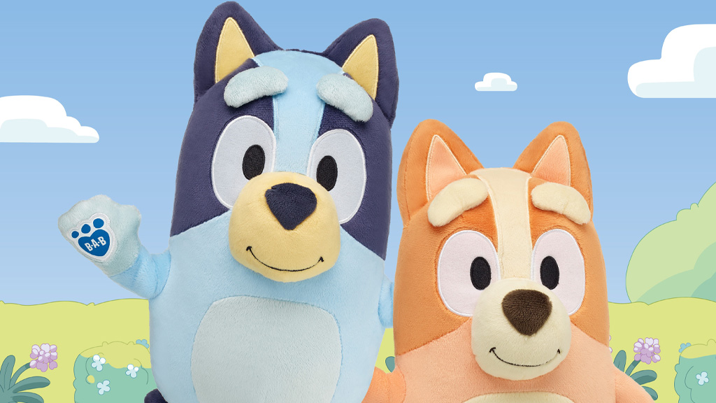 Crea tu propia figura de Bluey y Bingo en el Taller Build-A-Bear