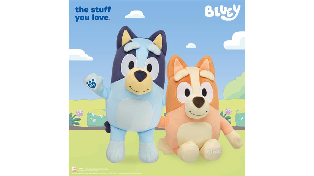 Crea tu propia figura de Bluey y Bingo en el Taller Build-A-Bear