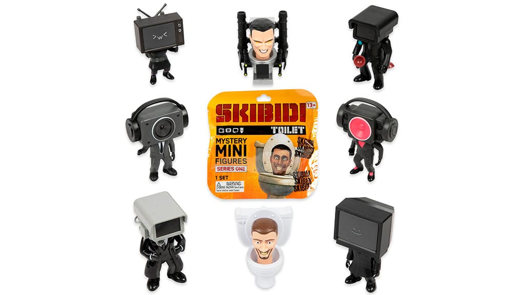 Descubre las sorpresas de Skibidi Toilet de la nueva colección de Bonkers Toys