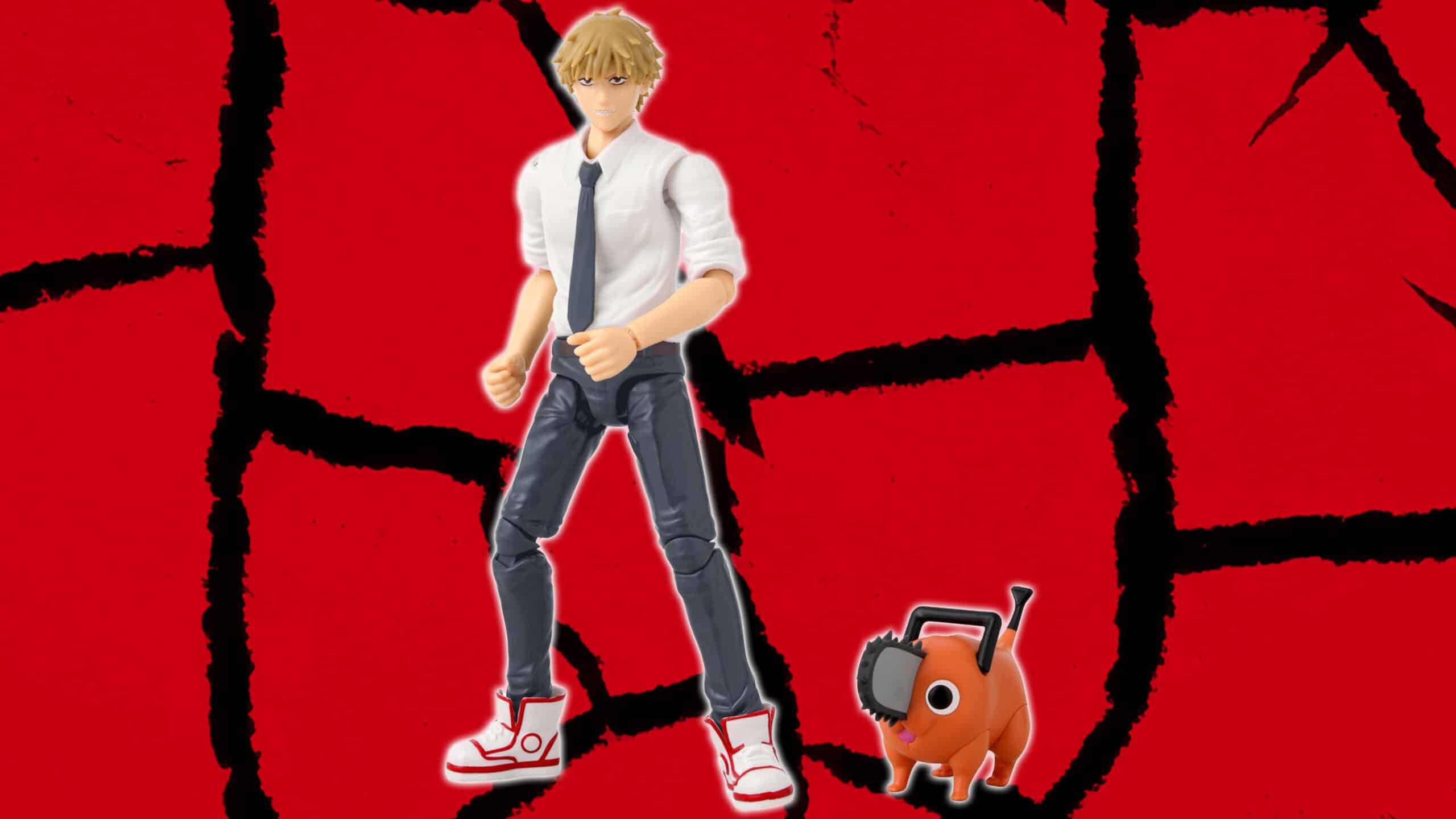 Presentación de juguetes: Bandai Namco Juegos y figuras coleccionables Héroes de Anime: Chainsaw Man - Denji y Pochita