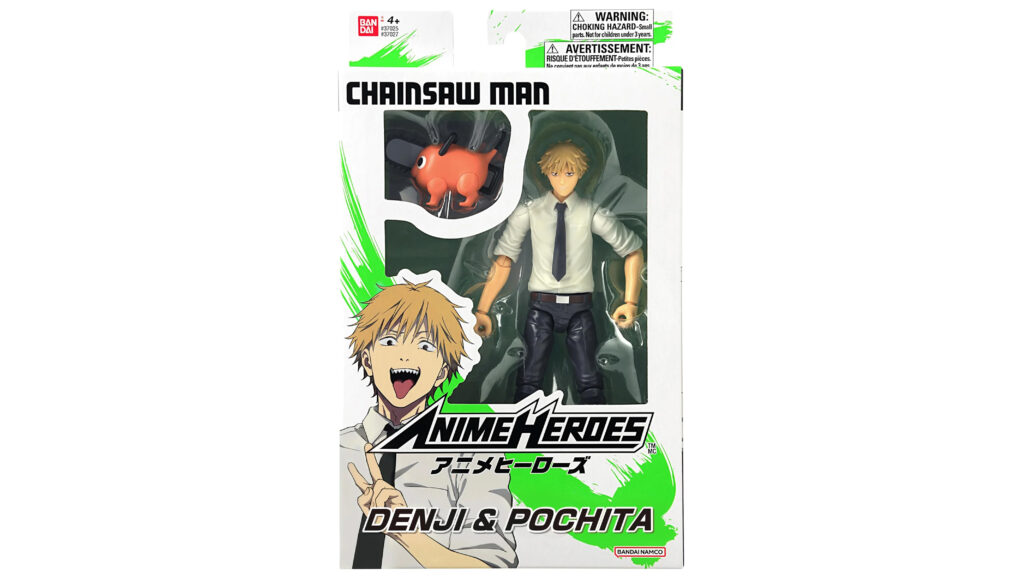 Presentación de juguetes: Bandai Namco Juegos y figuras coleccionables Héroes de Anime: Chainsaw Man - Denji y Pochita
