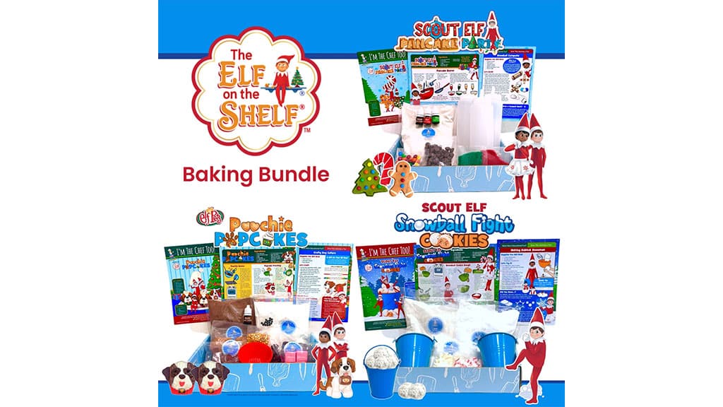 ¡Dulces delicias festivas con el Elfo en la repisa con juegos de hornear!