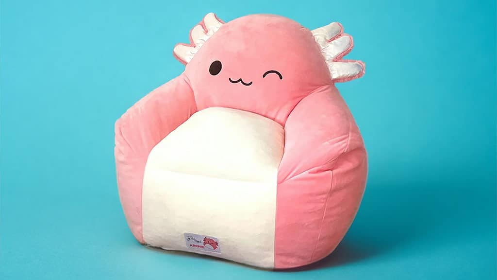 Los niños pueden relajarse en los sillones de frijol Squishmallows
