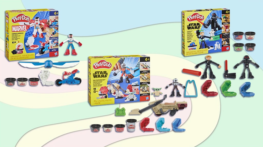 Protege el universo con los nuevos sets de Play-Doh de Star Wars y Marvel