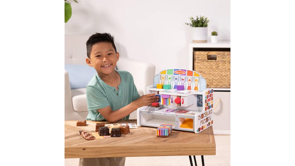 Juego de fábrica de chocolate de Melissa & Doug