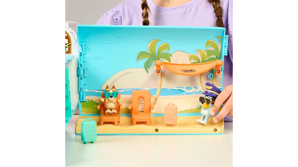 Moose Toys Bluey 3 en 1 avión transformable juego set
